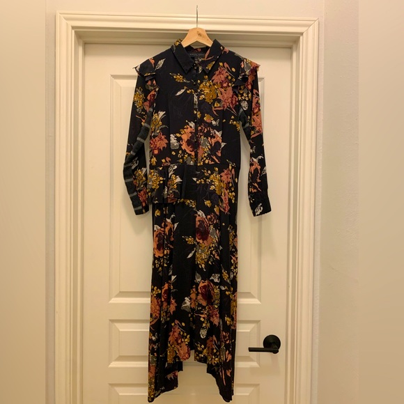burning torch silk dress $398 Burning Torch Carlotta Silk Dress Sz XS Anthropologie